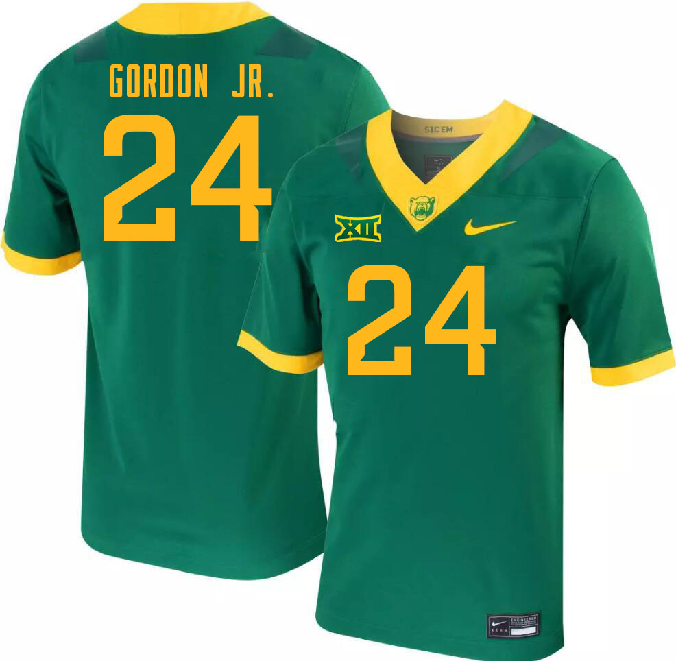 Men-Youth #24 Corey Gordon Jr. Baylor Bears 2023 College Football Jerseys Stitched-Green